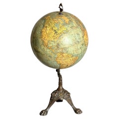 Globo terráqueo, Merzbach & Falk, , Bélgica, hacia 1880