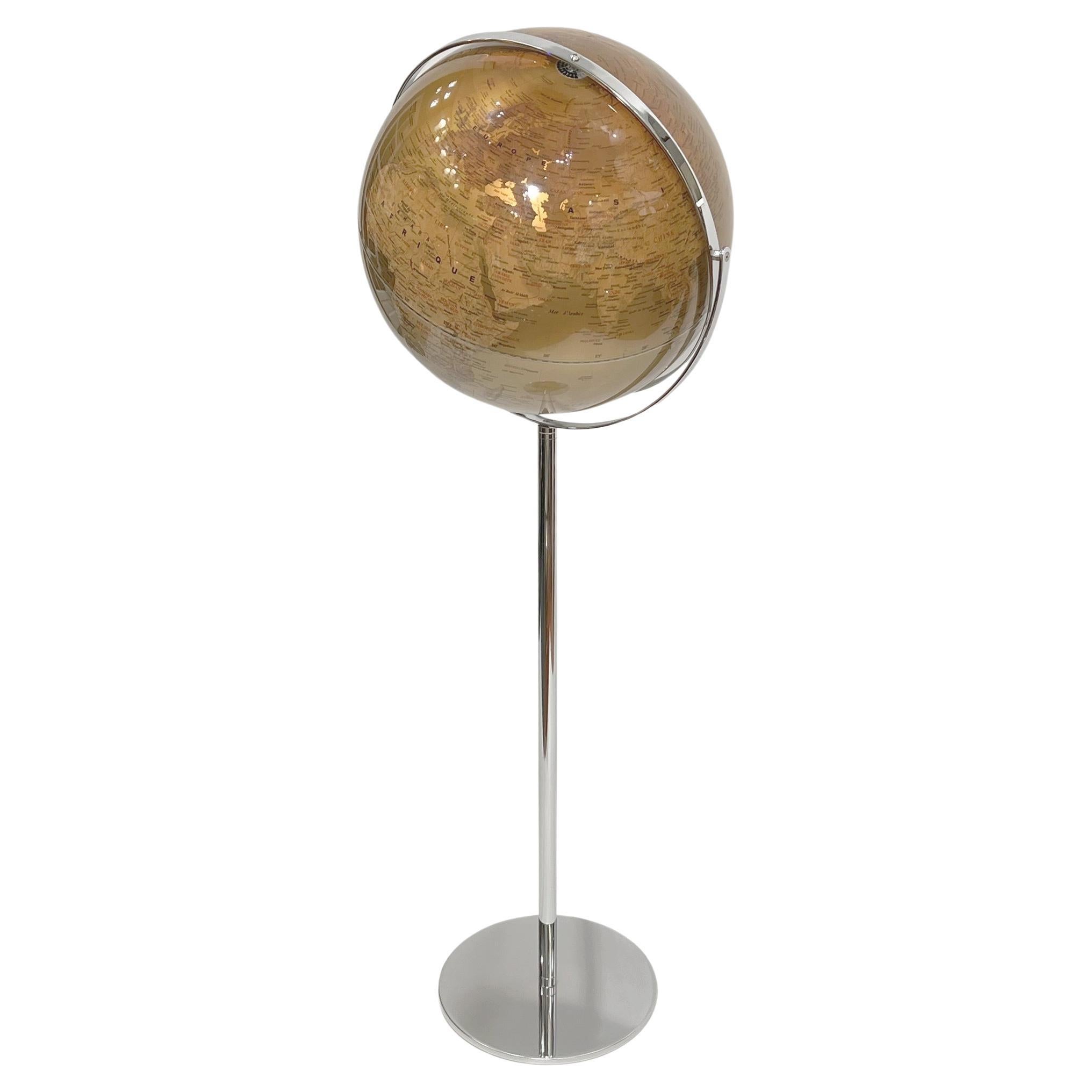 Terrestrial globe on stand, France, circa 1980 For Sale