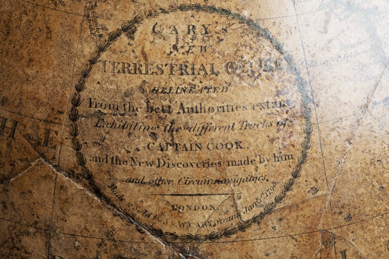 Terrestrial Globe, Signed Cary, London, 1789 In Good Condition In Milan, IT