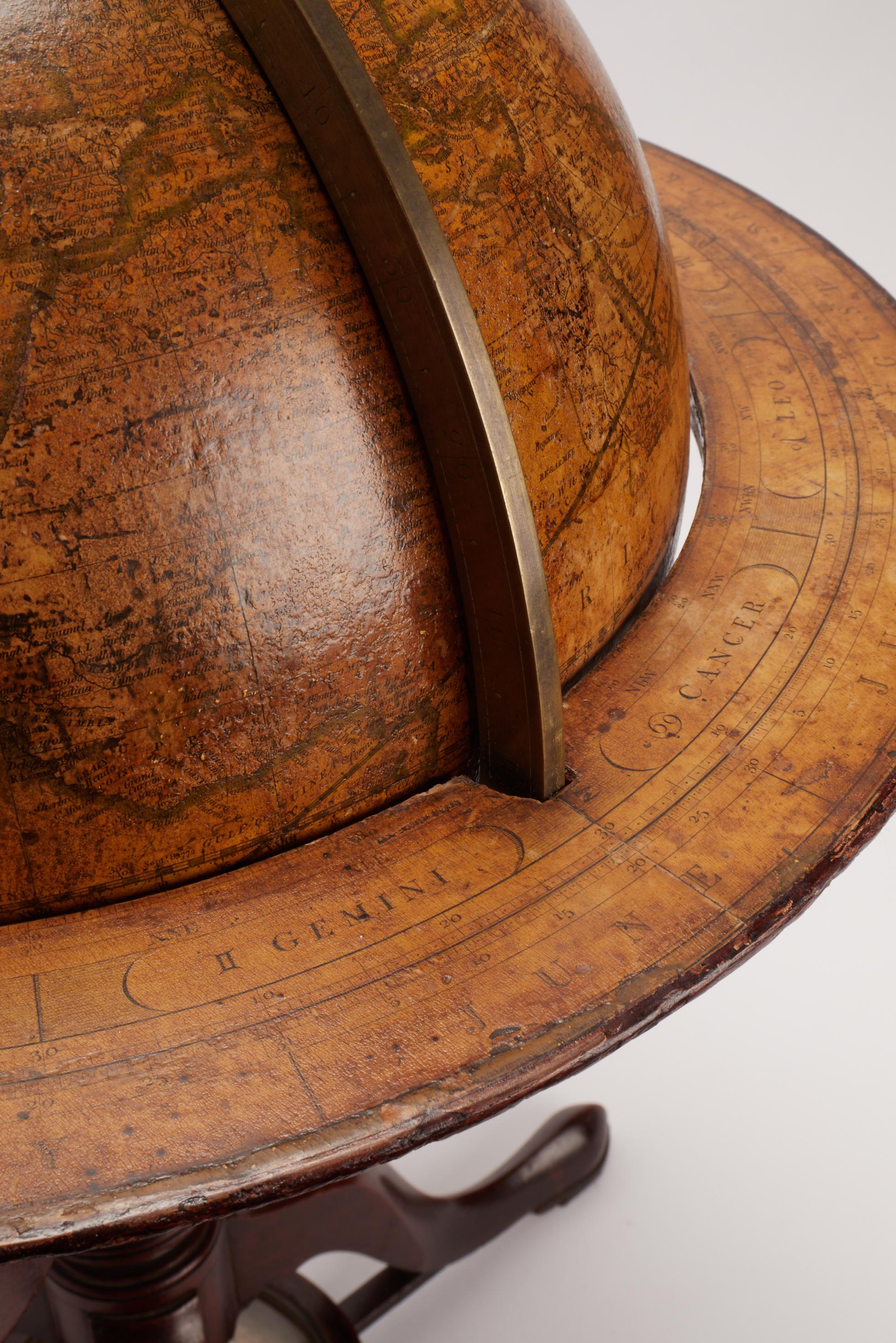 British Terrestrial Globe Signed Cary, London, 1798