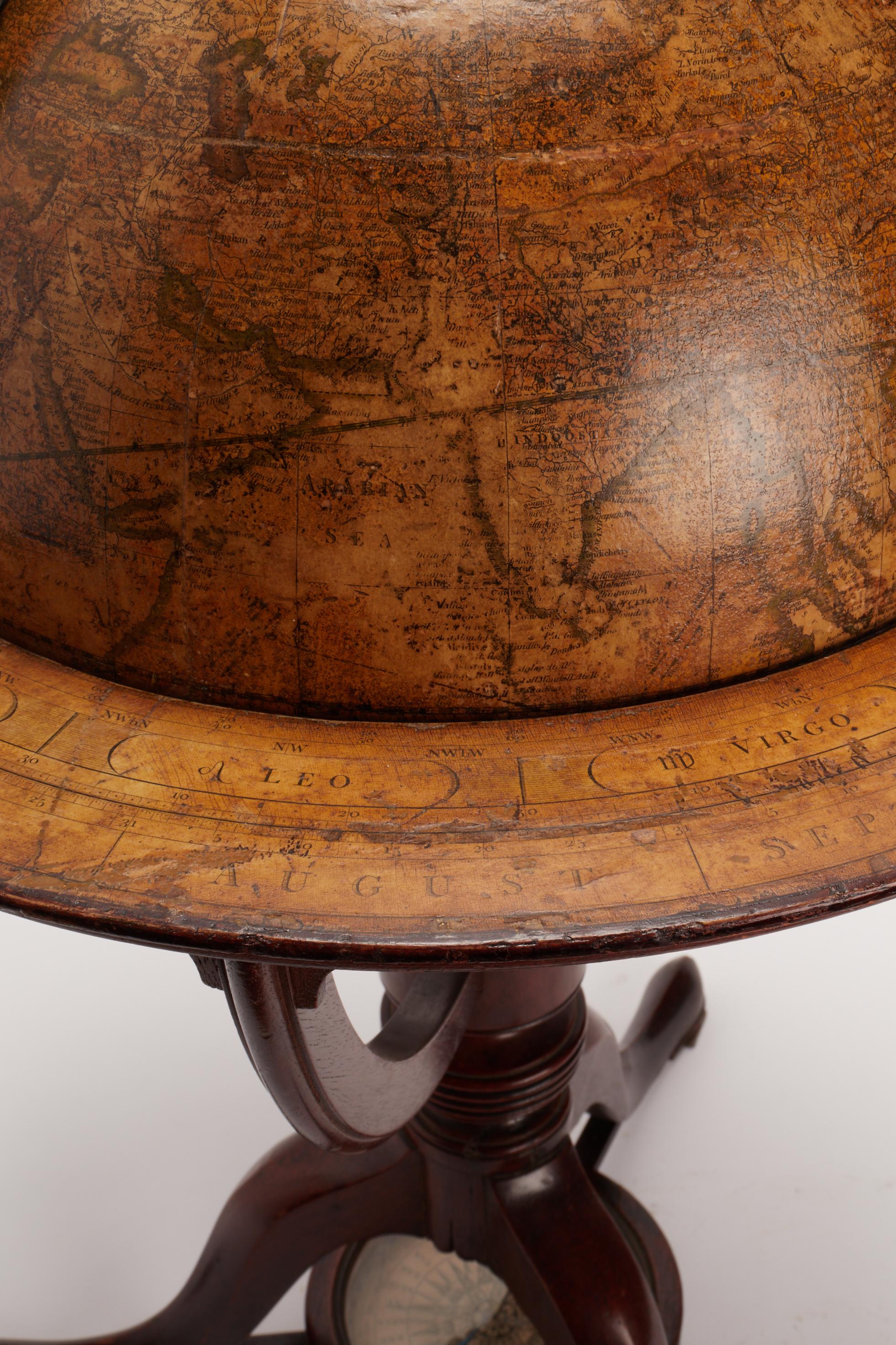 Terrestrial Globe Signed Cary, London, 1798 In Excellent Condition In Milan, IT