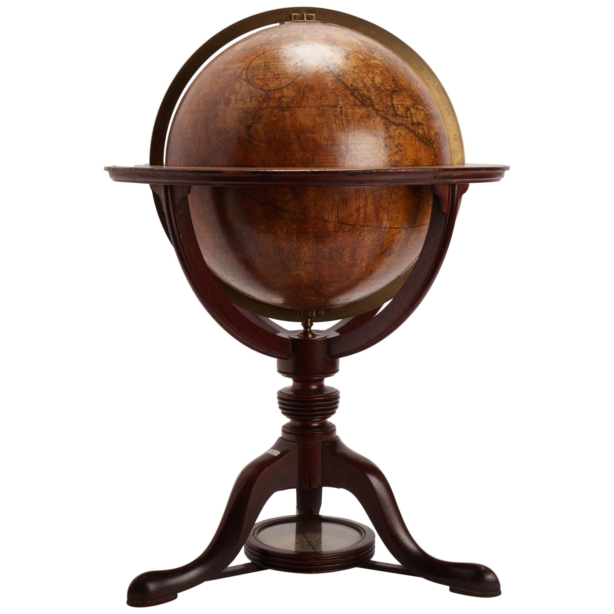 Terrestrial Globe Signed Cary, London, 1798