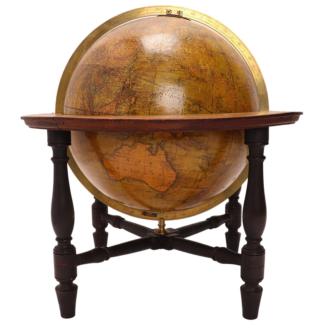 Terrestrial Globe Signed Cary, London, 1800