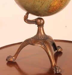Terrestrial Globe Weber Constello Chicago End of 19th Century