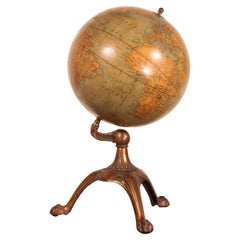 Terrestrial Globe Weber Constello Chicago End of 19th Century