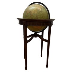 Terrestrial Library Globe Replogle Chicago w/Astrological Banded Stand