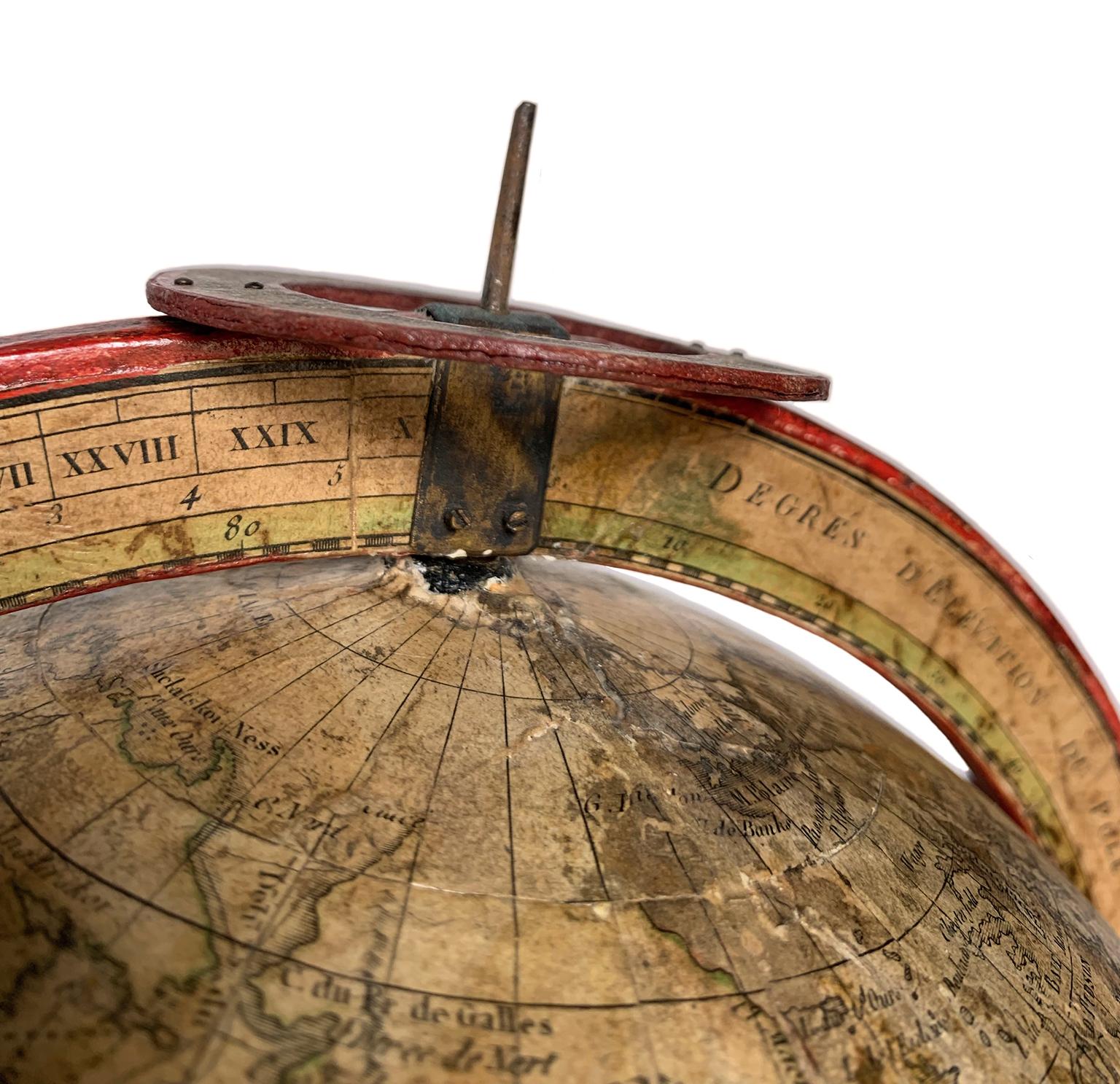 Globe terrestre de table par Félix Delamarche, Paris, 1821 en vente 7