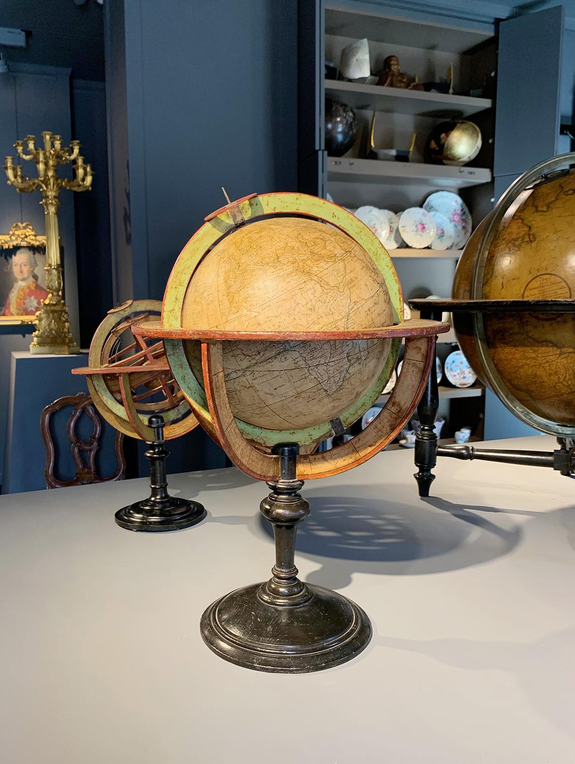 Globe terrestre de table par Félix Delamarche, Paris, 1821 en vente 11