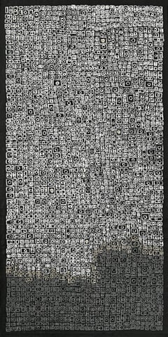 Maze bifurqué, peinture abstraite