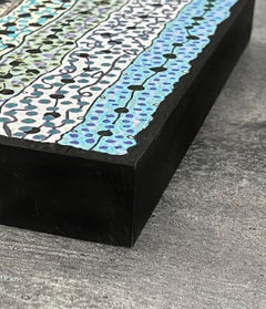Blue Cascade, Abstract Painting