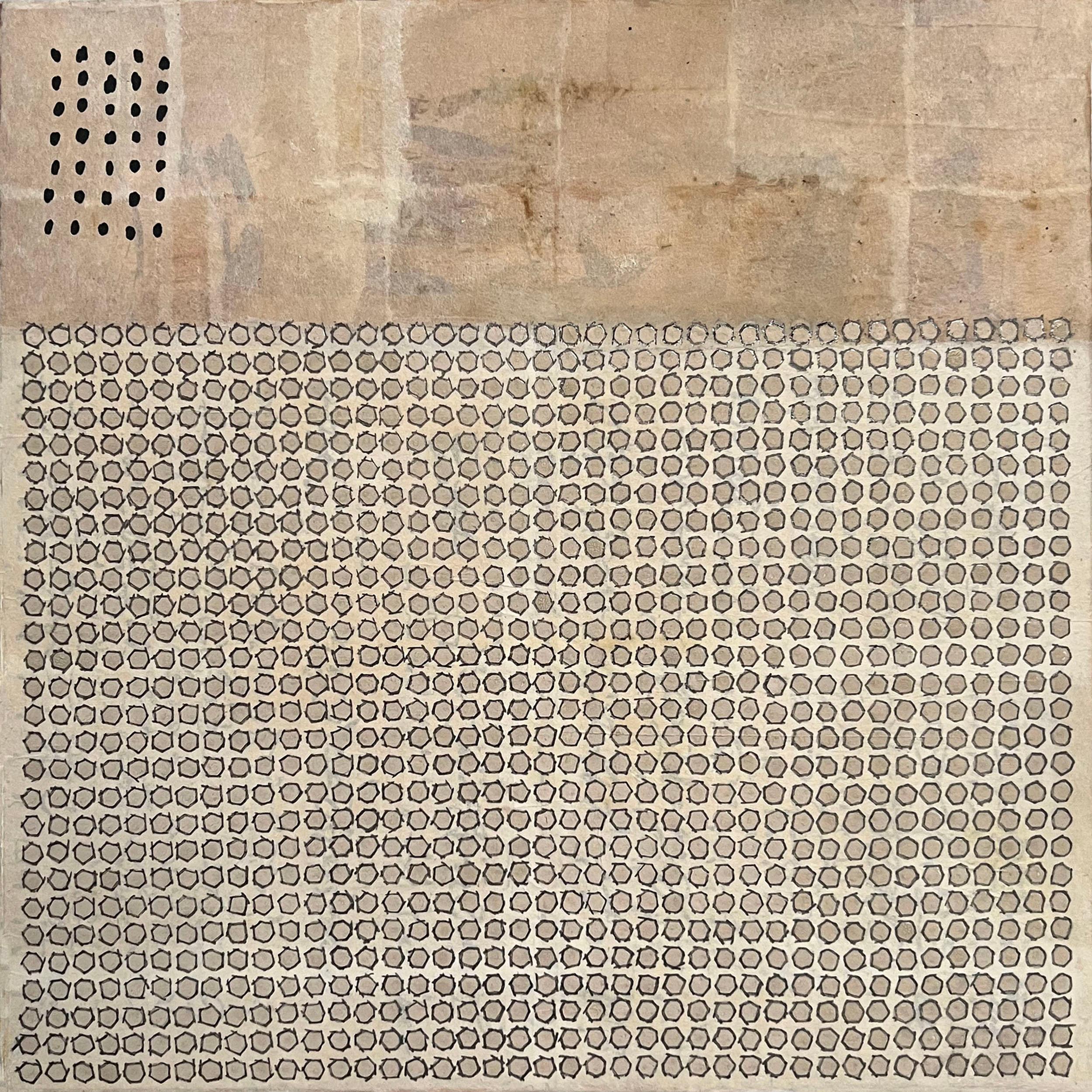 Lluvia y estructura, pintura abstracta - Mixed Media Art de Terri Bell