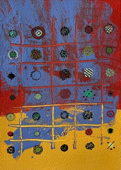 Sun Worshipers, Abstract Painting