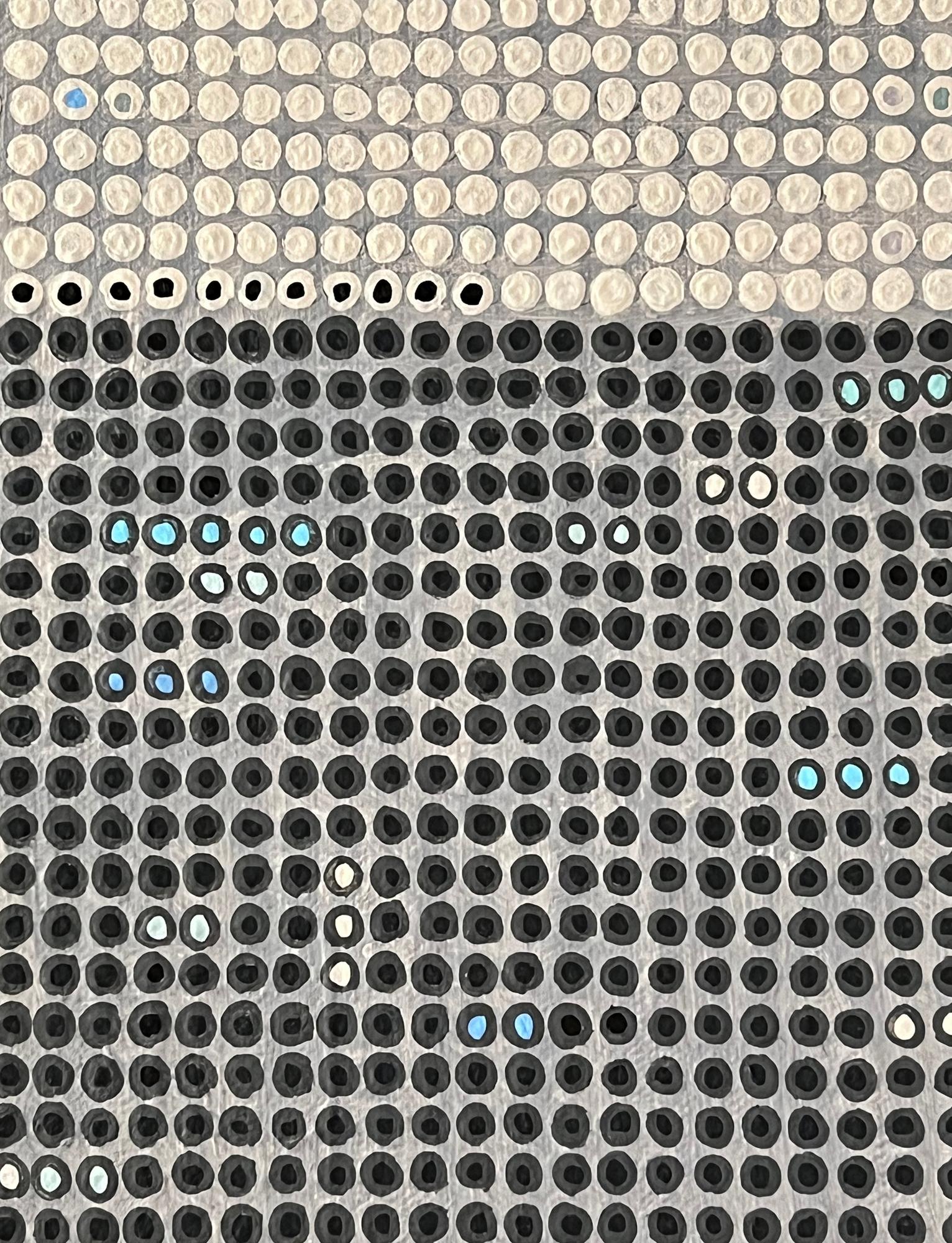 Dettagli consolidati, Pittura astratta - Abstract Painting Grigio di Terri Bell