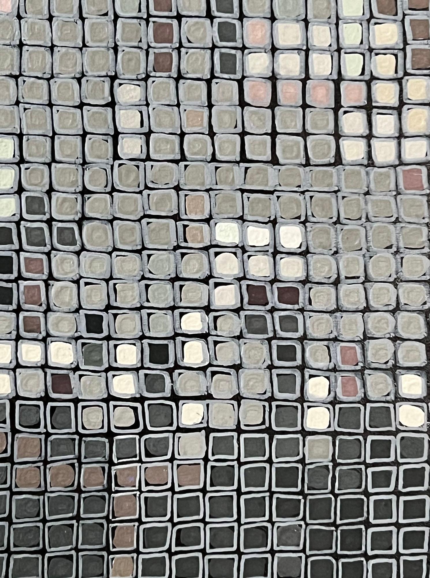 Ridefinito, Pittura astratta - Abstract Painting Grigio di Terri Bell