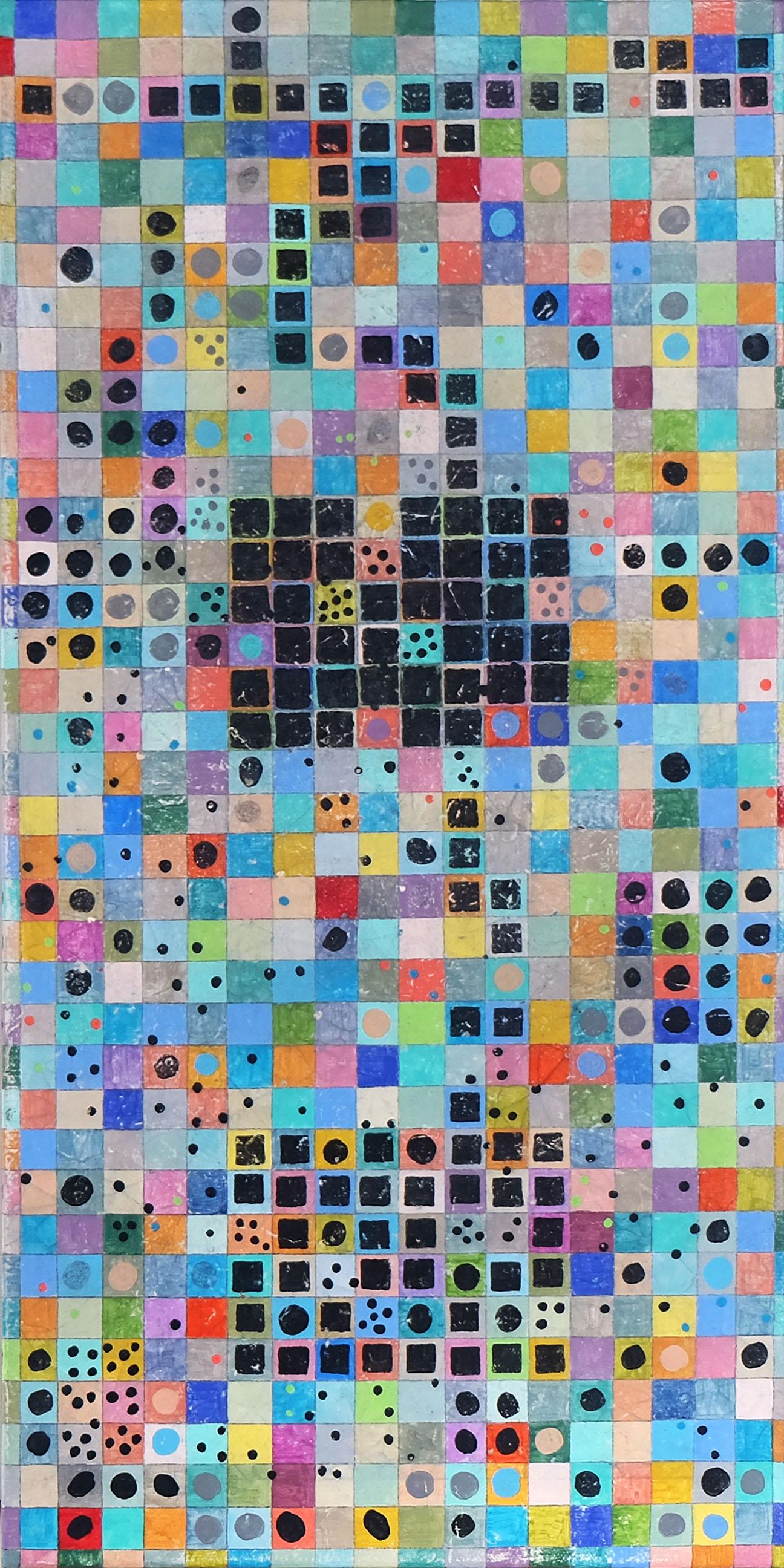 Grid Aesthetic: Diagram 2, Abstract Painting - Mixed Media Art by Terri Bell