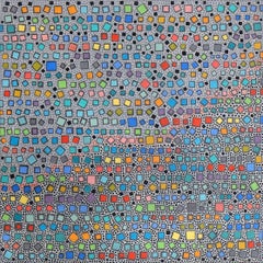 Veränderte Quadrate: Chromablasen, Abstraktes Gemälde