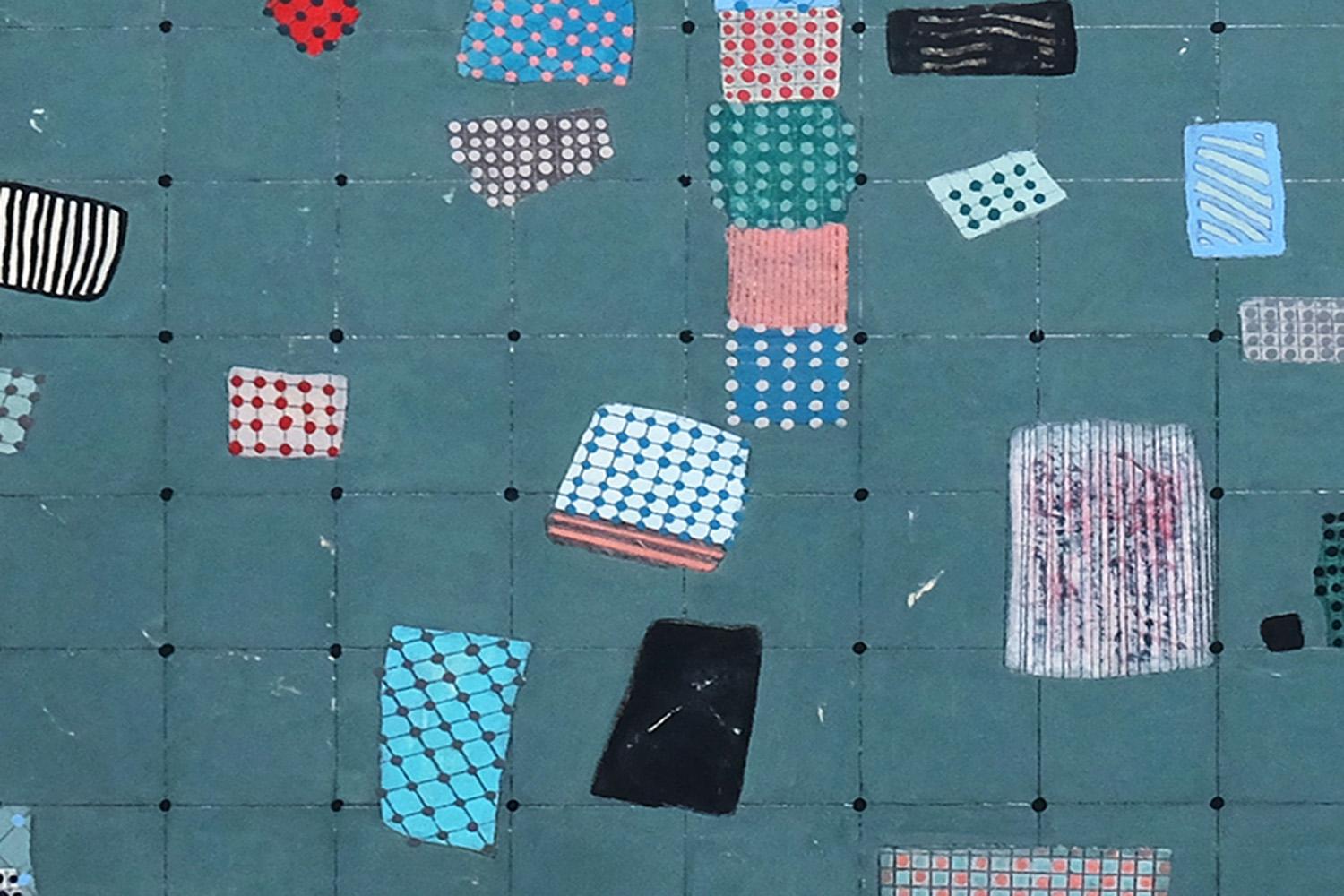 Stepping out of Line, peinture abstraite en vente 1