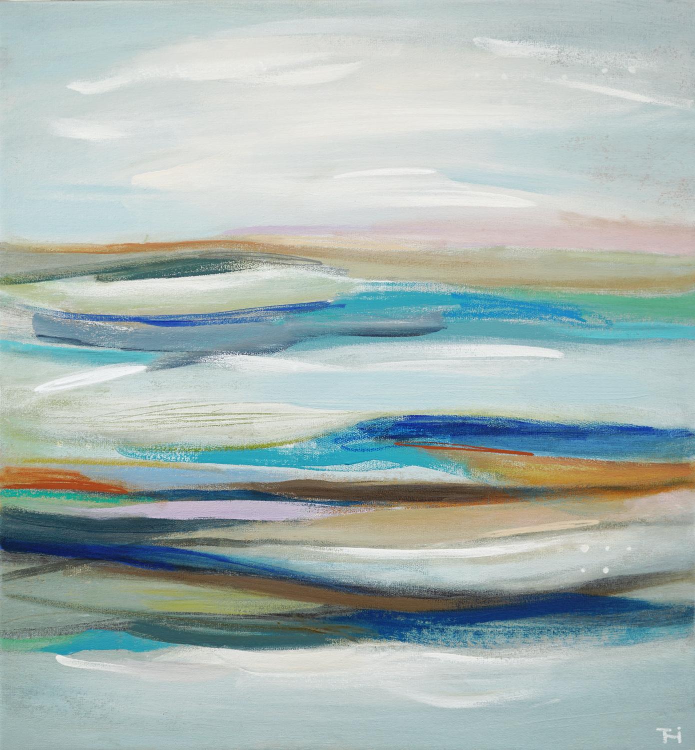 Abstract Painting di Terri Dilling - Marea Blu II