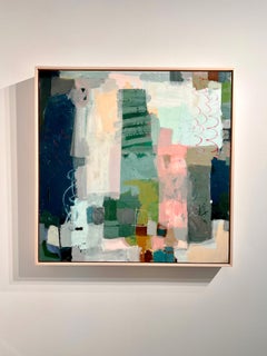 Bellefontaine - Acrylic on Panel Framed Abstract Composition, 2020