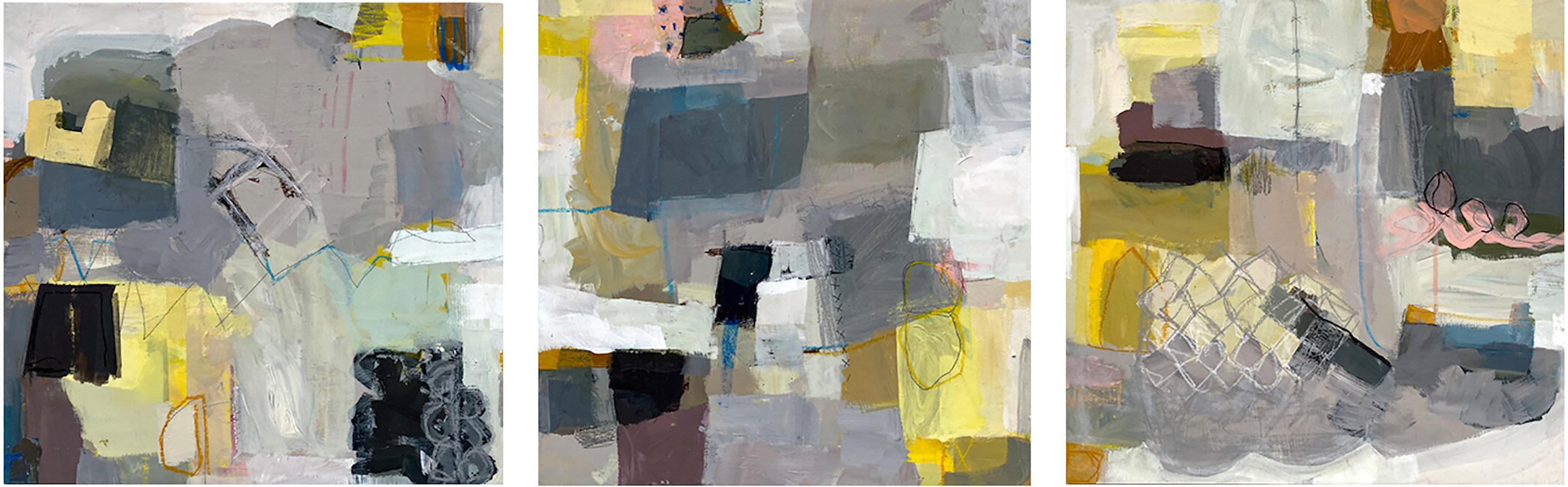 Terri Froelich Abstract Painting - Floating Home