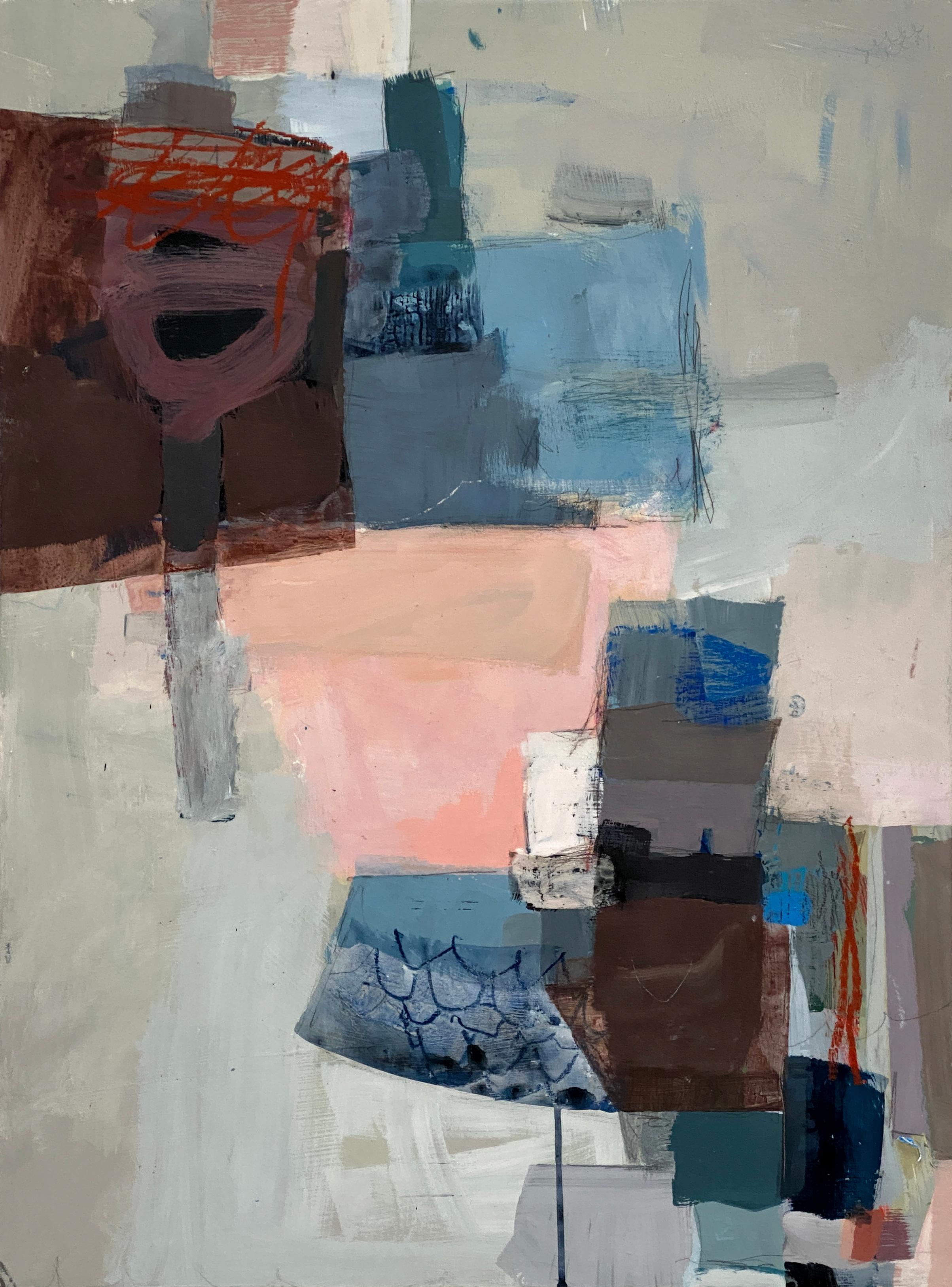 Terri Froelich Abstract Painting – Once Fool Me Once