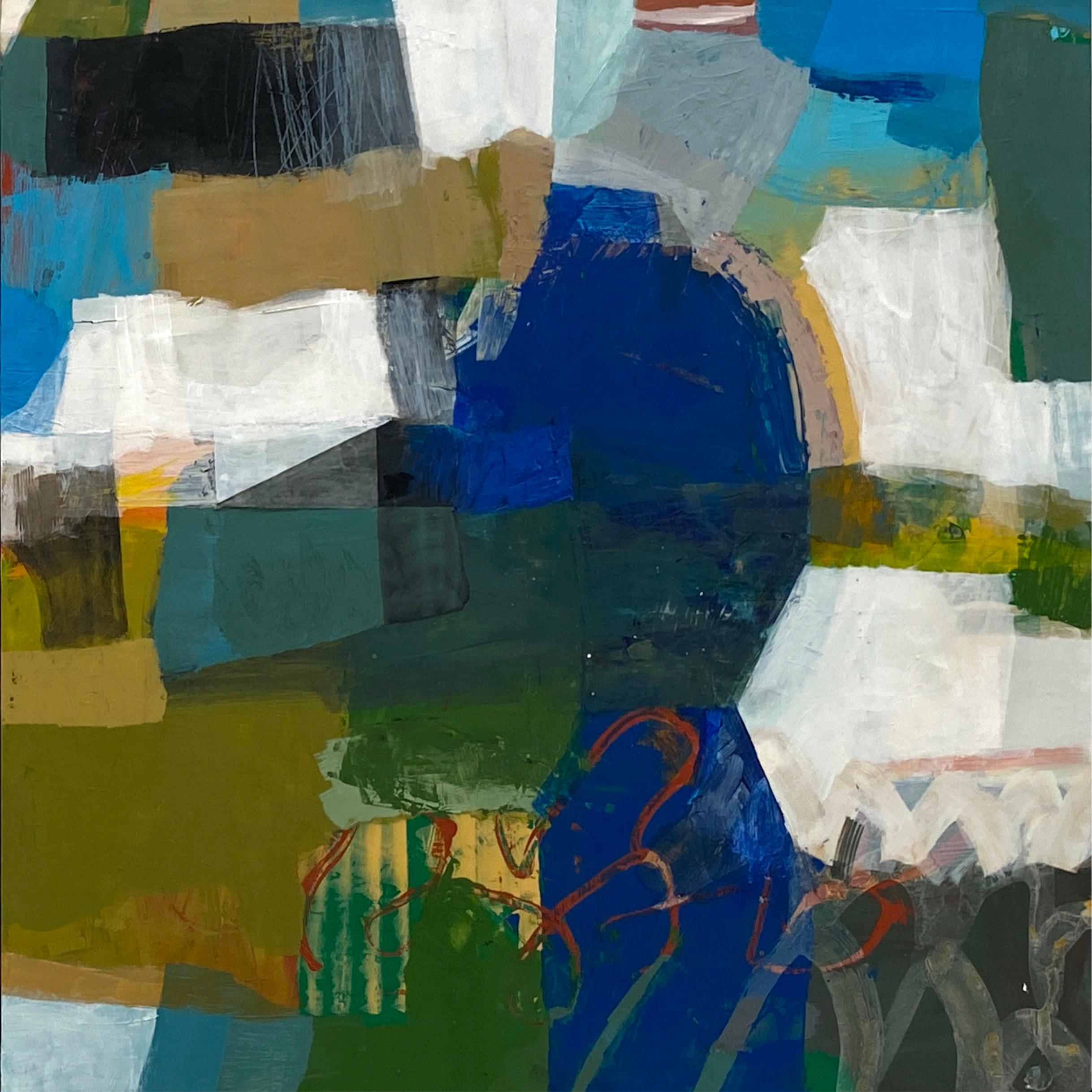 Terri Froelich Abstract Painting - Material World II