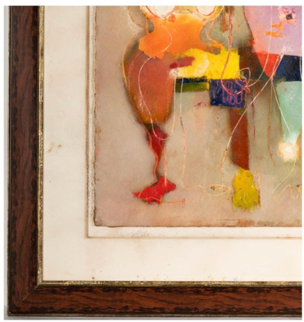 Terri Hallman (B. 1962)  Multi-Media-Malerei (21. Jahrhundert und zeitgenössisch) im Angebot