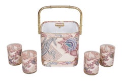 Terri Roese “Cymbaline Cameo” Ice Bucket & Glasses, 5pcs