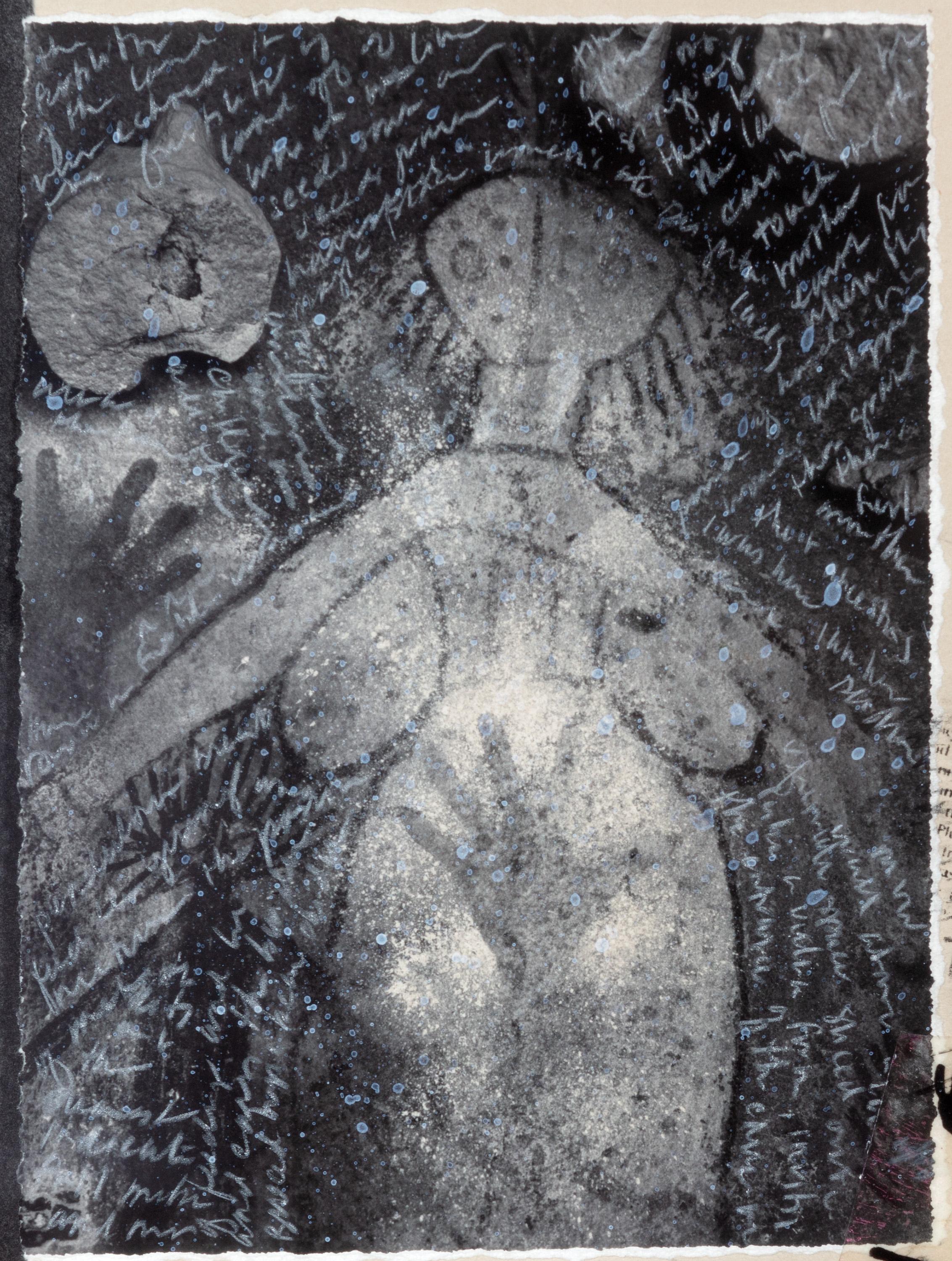 „Field Study - Notes on the Goddess“, Mixed Media-Collage im Angebot 1