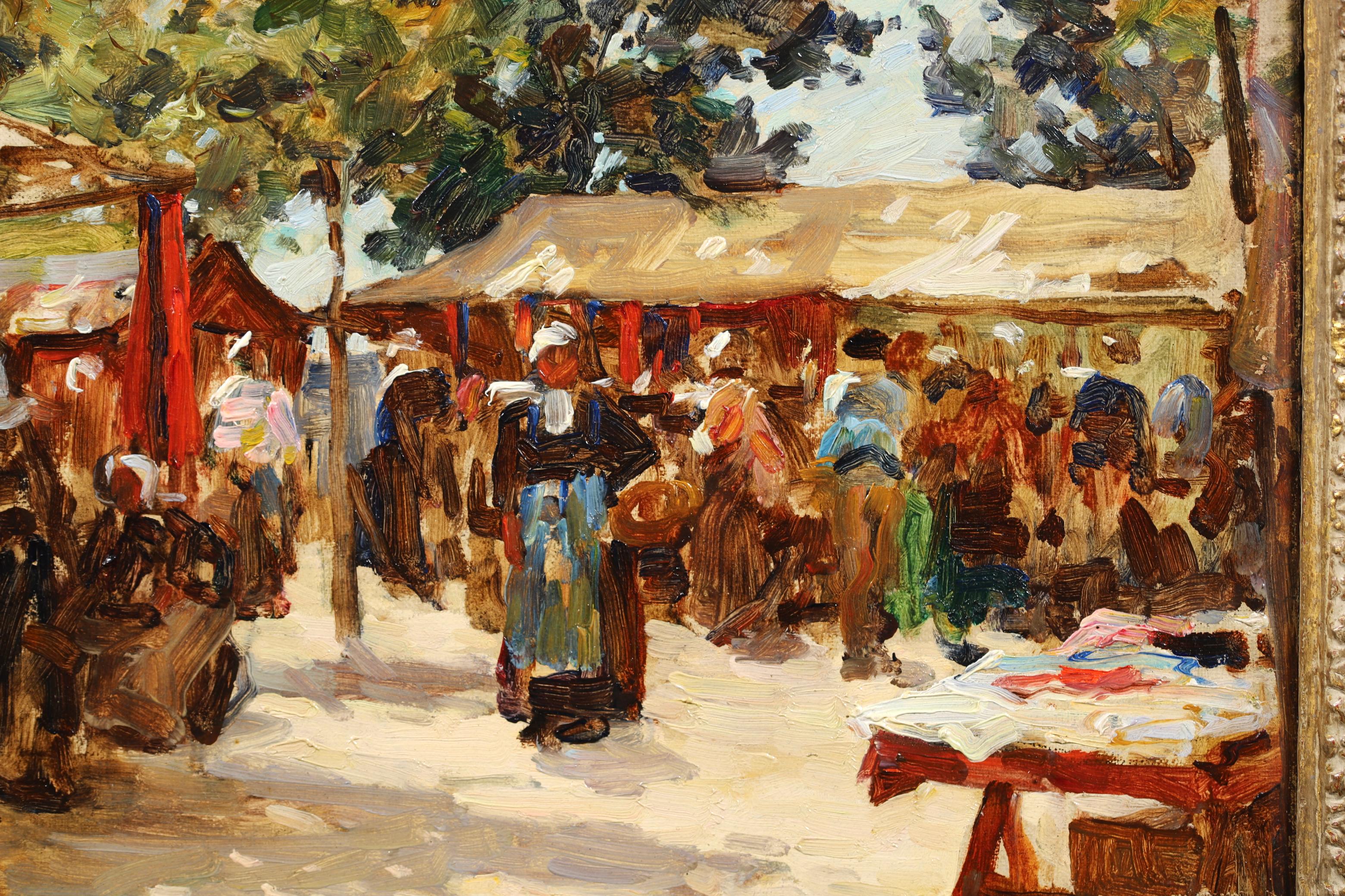 A Normandy Market - Impressionist Figurative Oil Painting by Terrick Williams 4