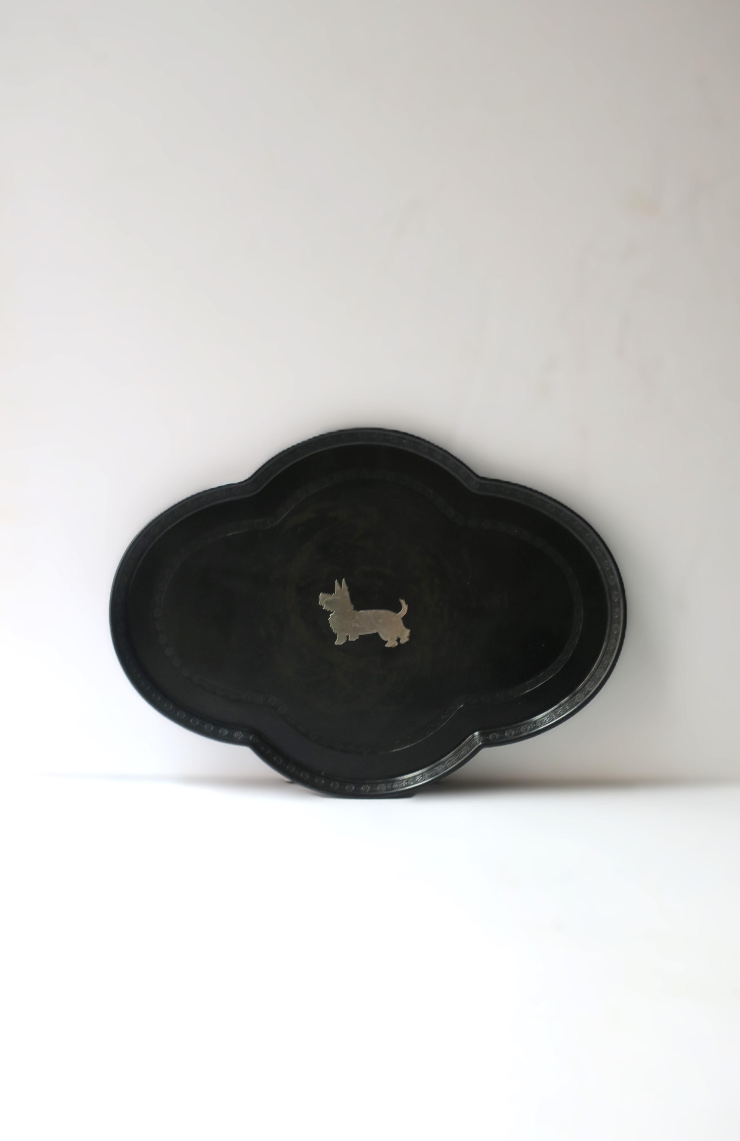 Inlay Terrier Dog Tray
