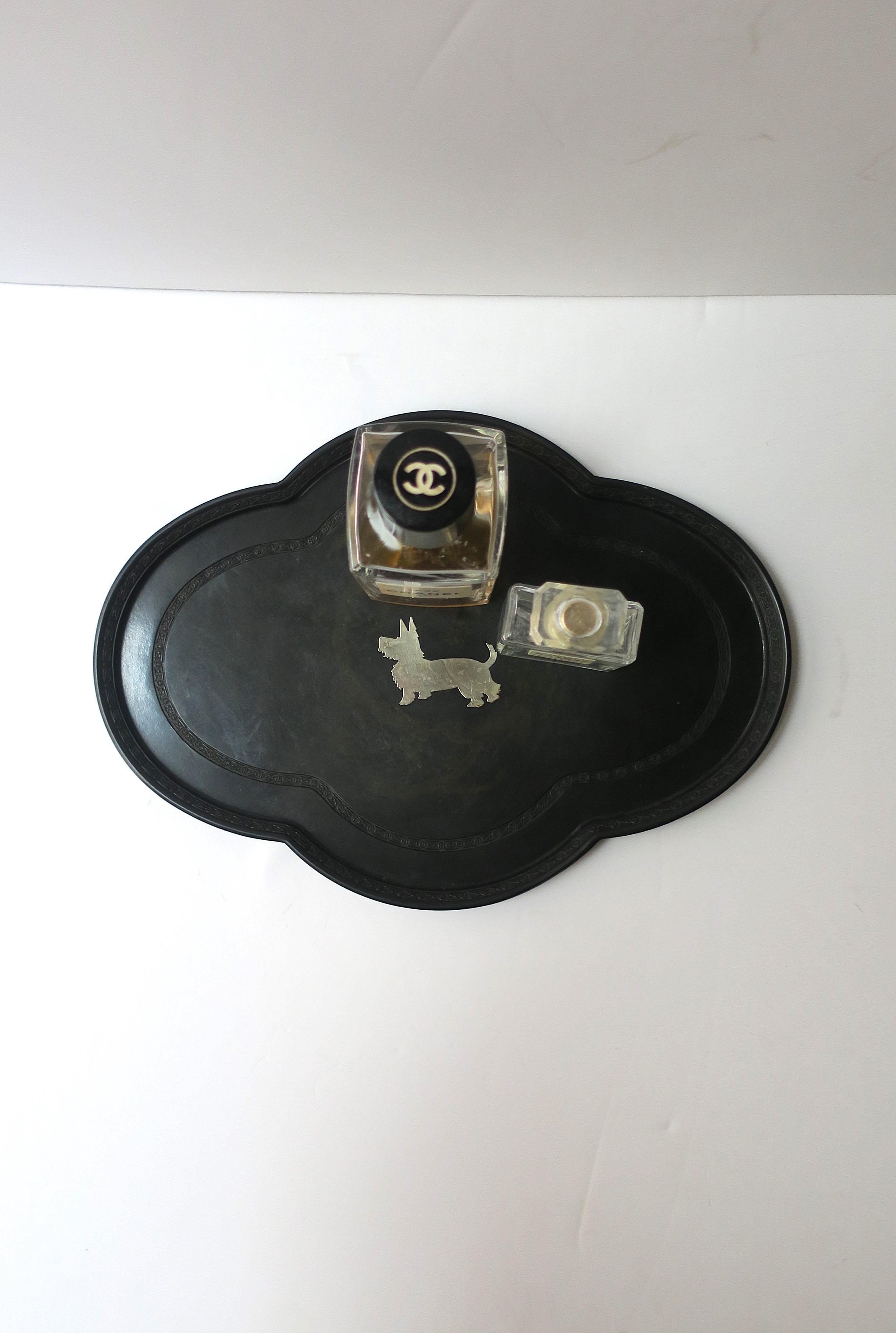 Metal Terrier Dog Tray