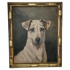 Terrier oil painting