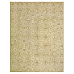 Terrific 4 Star Motif Contemporaneity Tapis tissé à la main en laine à l
aiguille à tissage plat