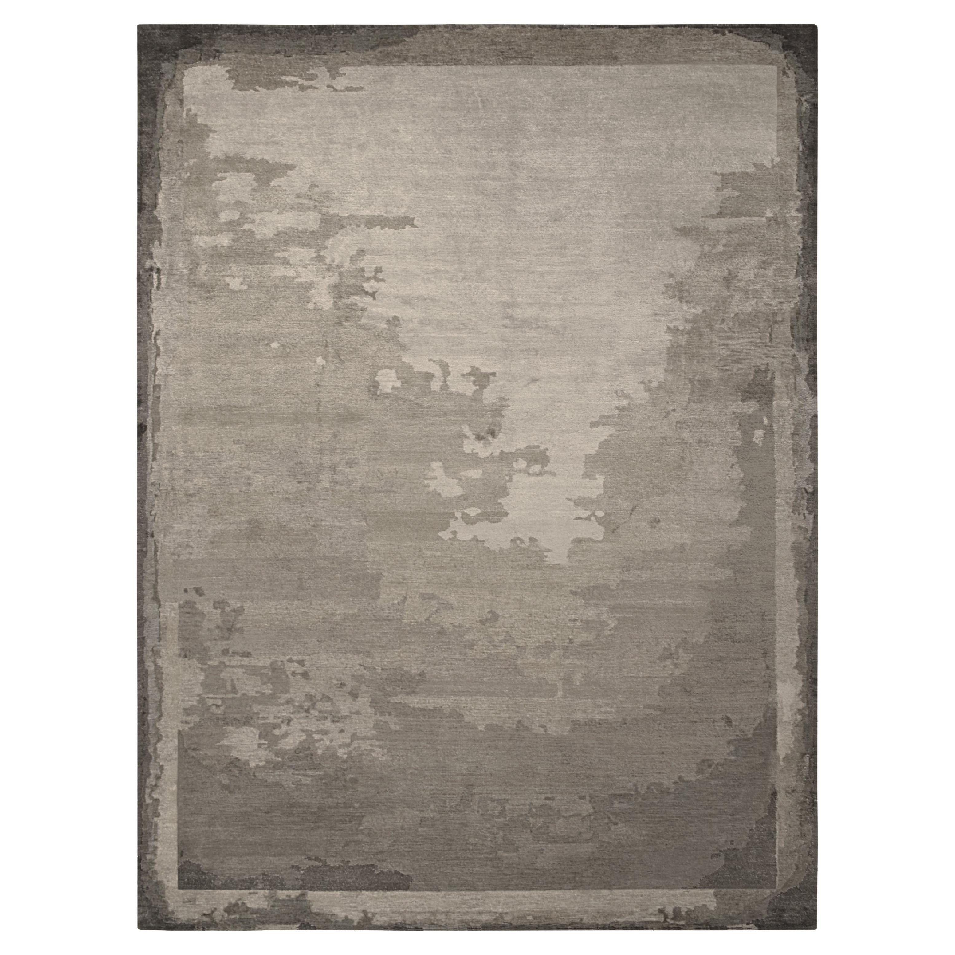 Territori Hand-Knotted Bamboo Silk Rug For Sale