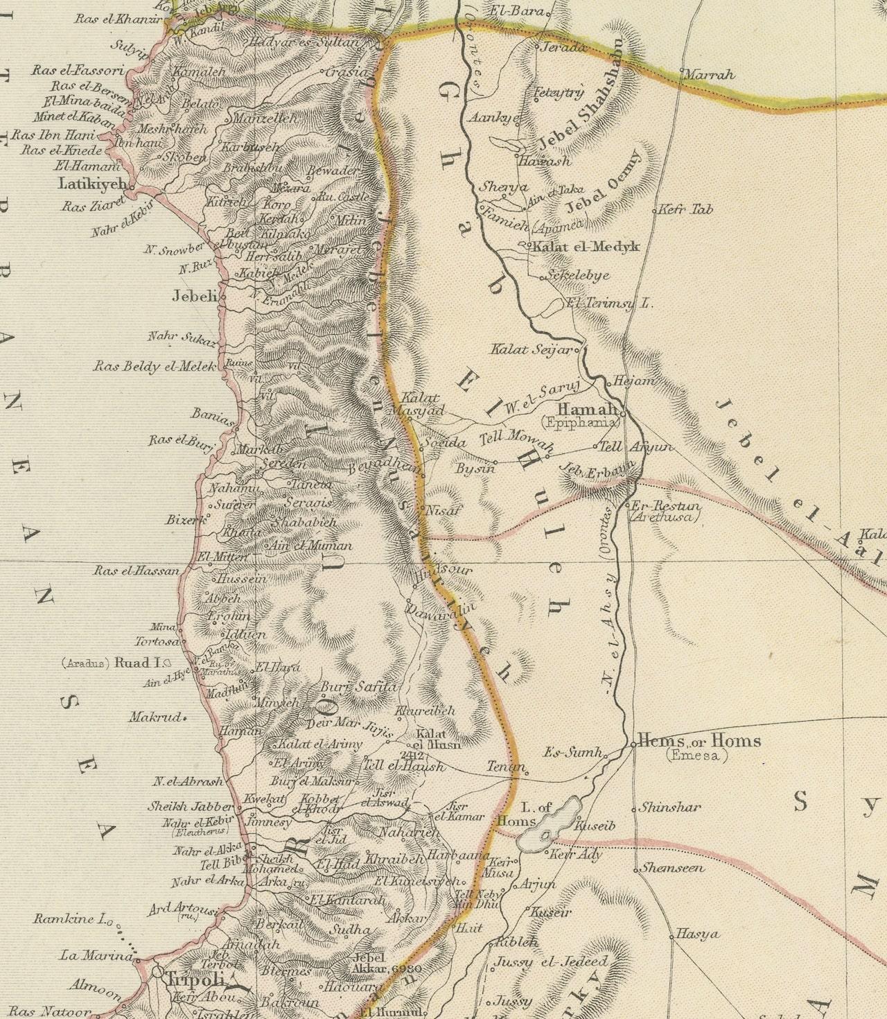 old map of syria