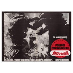 Vintage Terror of Mechagodzilla 1980 Polish B1 Film Poster