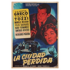 Vintage Terroristi a Madrid 1955 Spanish B1 Film Poster