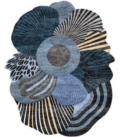 TERROVA LAYERS – Custom Handmade Rug in TENCEL / New Zealand Wool by Rugs & Co