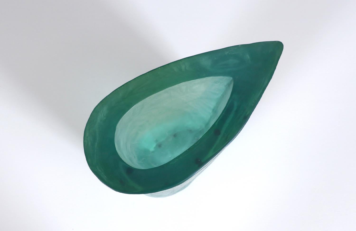 Terry Balle Resin Aqua Sculpture Vase For Sale 2
