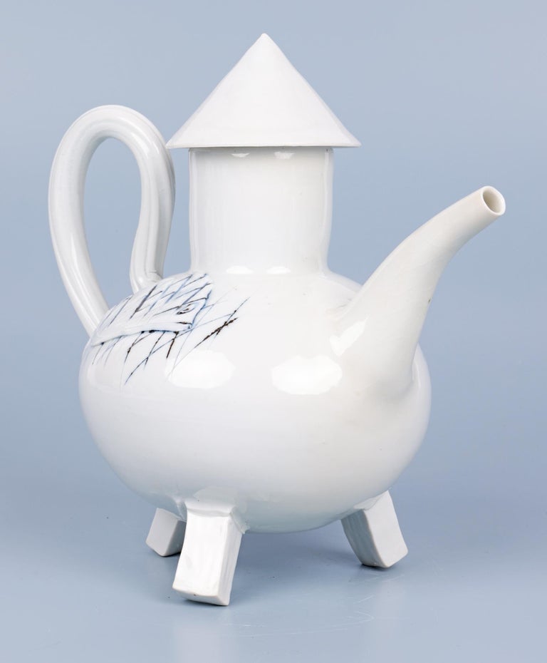 Terry BellHughes Studio Pottery Porcelain Fish Teapot For Sale at 1stDibs