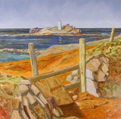 Terry Buchanan (geb. 1938) - Contemporary Oil, Godrevy Lighthouse