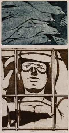 Terry Buchanan - 1998 Etching, Watching