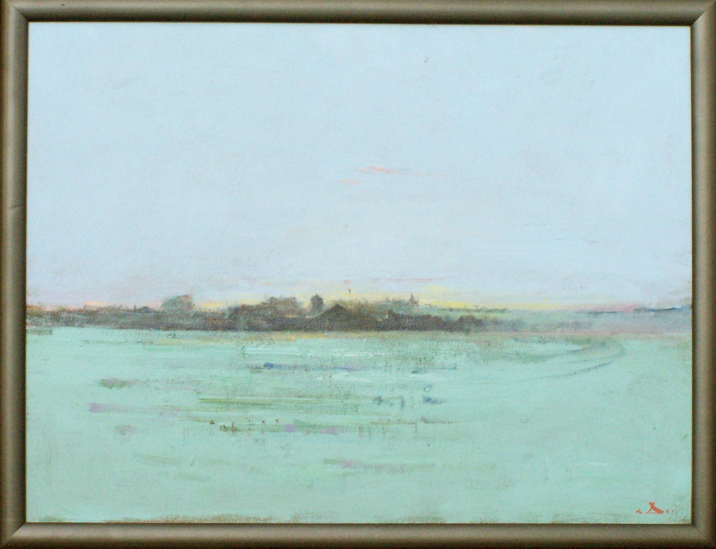 Terry DeLapp Landscape Painting - Frost Early Morning, Manteca