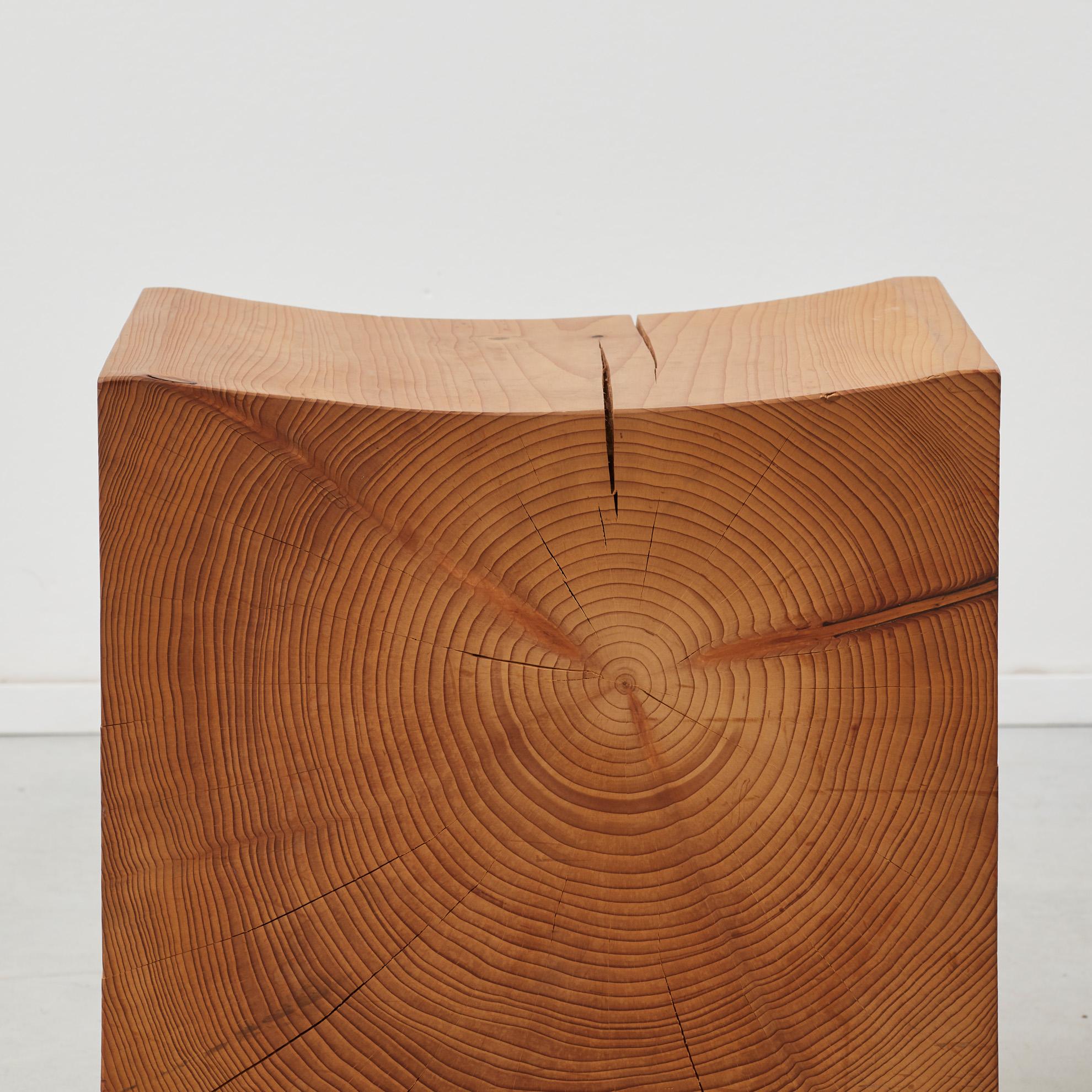 Terry Dwan Napa kleine Hocker für Riva1920 - Italien, 2011 (Zedernholz) im Angebot