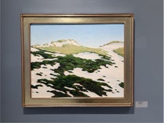 "Dünen in Napeague" Landschaftsgemälde in Öl, Montauk-Strecke, Strand von Long Island