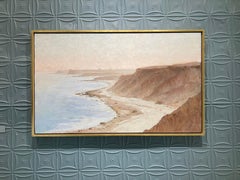 "In the Twilight of Balcombe Greene" soft contemporary realist seascape, oil