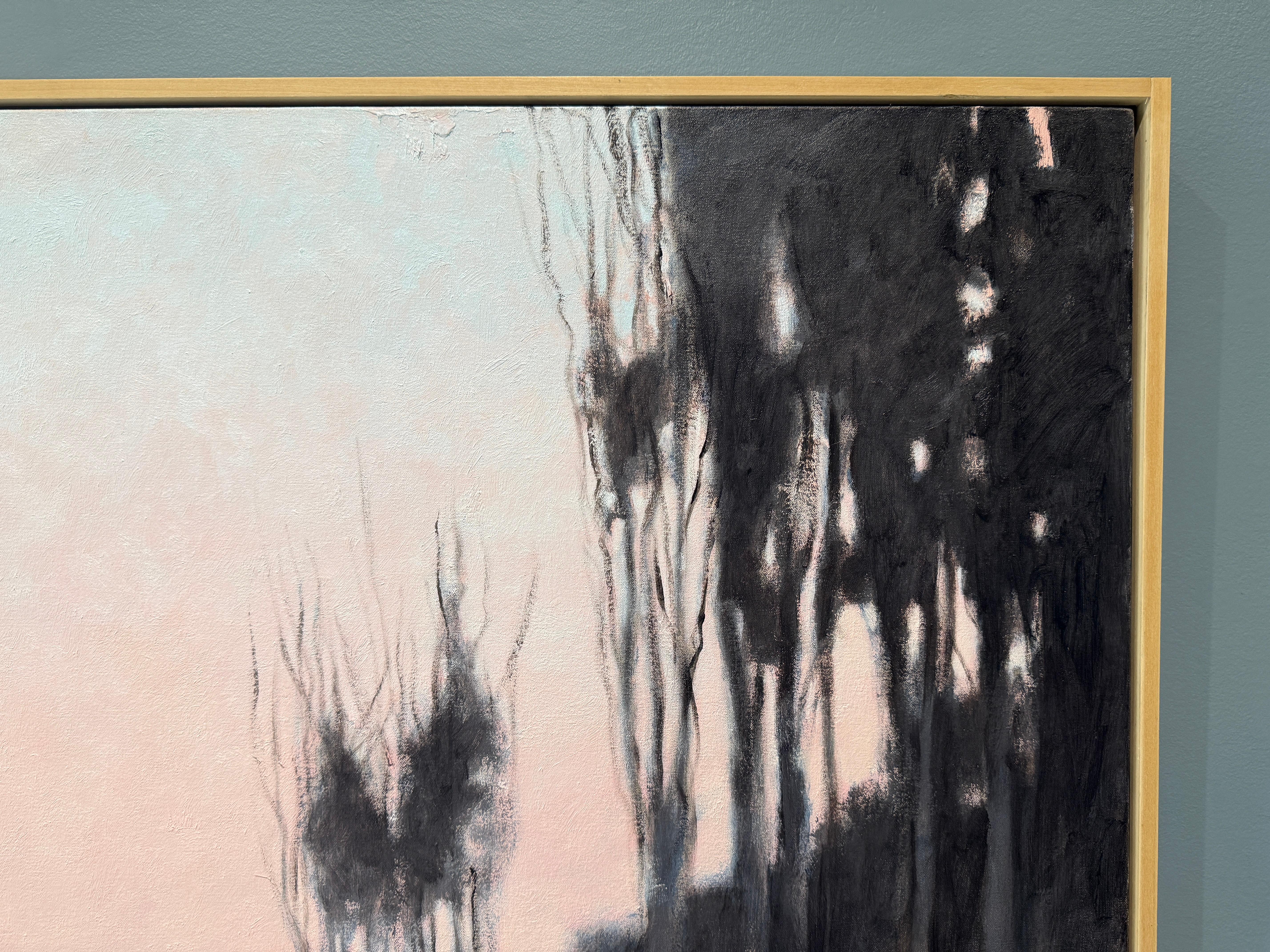 ”Sunset Behind the Barn” American realist, oil painting, sunset, signed & framed For Sale 10