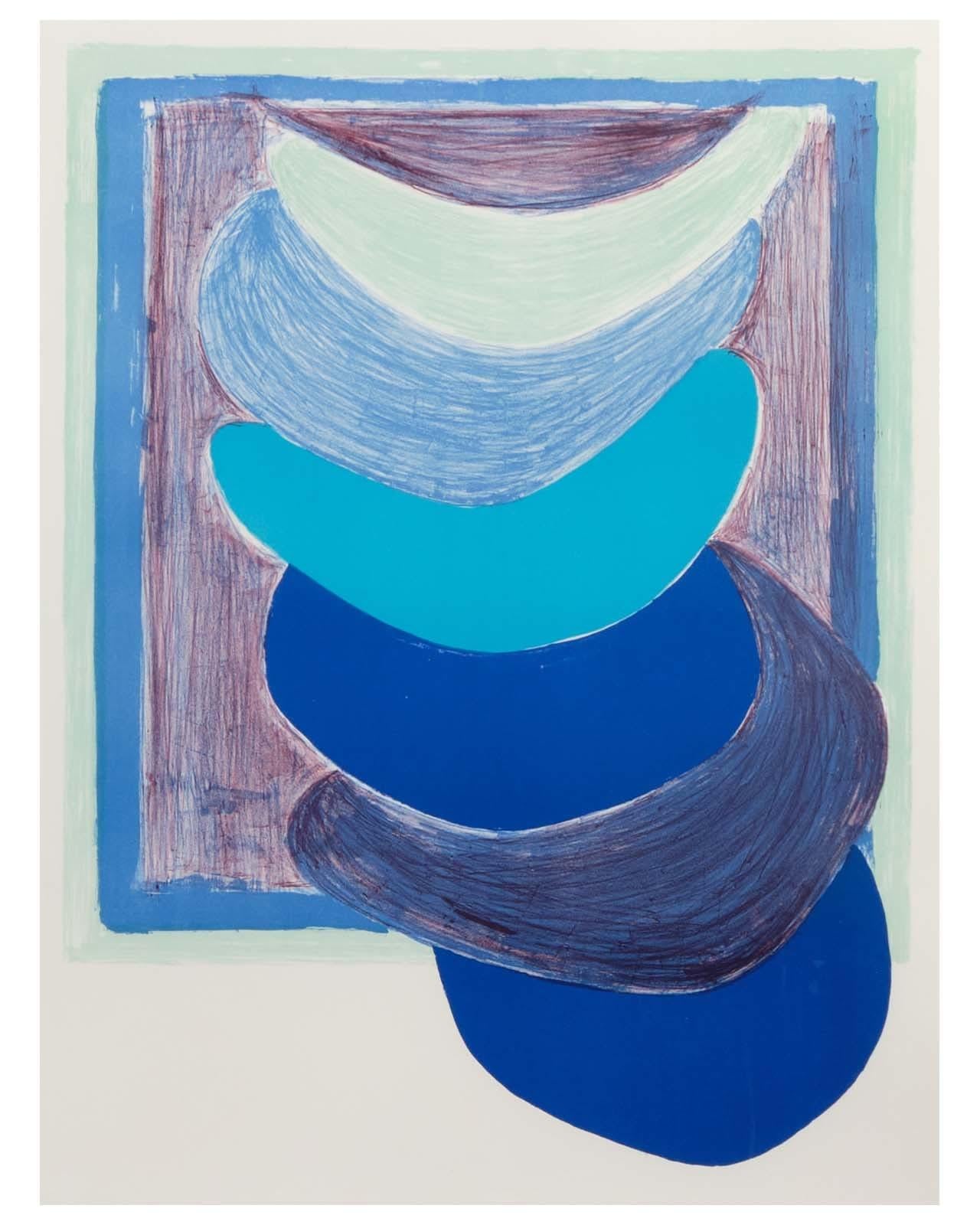 1970
Lithographie
Auflage 50/75
H96 x B69 cm (gerahmte Maße)