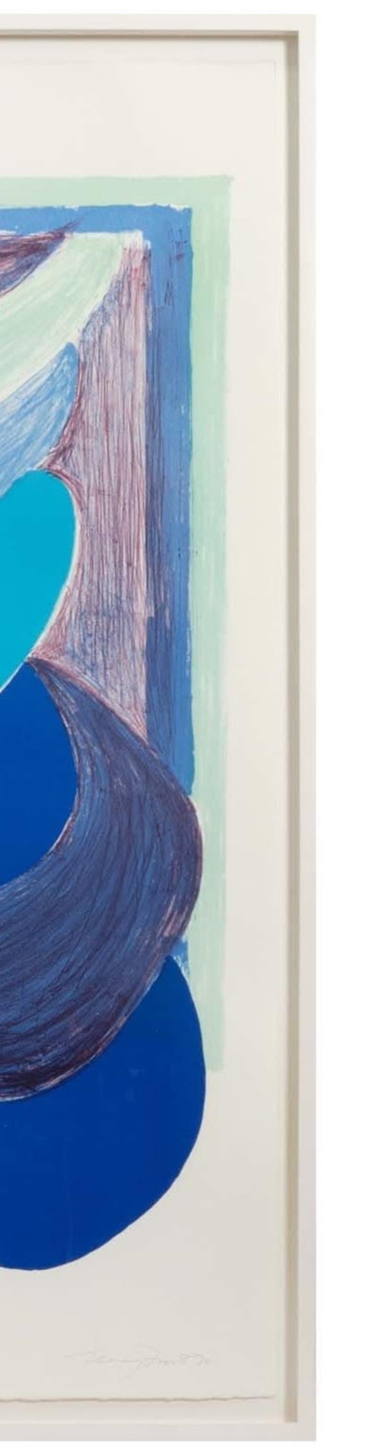 Terry Frost, blaue Hängeformen (Glas) im Angebot